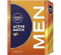 NIVEA MEN Active Match - Set de regalo para hombres con productos para piel cansada, caja de regalo con gel de ducha, crema para el cuidado facial y desodorante para hombre