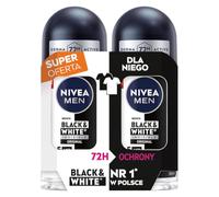 NIVEA MEN Antitranspirante original invisible en blanco y negro, 2 x 50 ml
