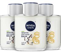 NIVEA MEN Bálsamo Post Afeitado Sensible, Sin Alcohol, Multipack, 3 x 3,3 FL OZ