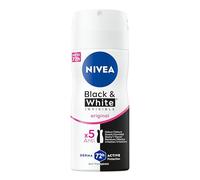 NIVEA MEN Black & White Invisible Clear - Desodorante de Mujer en Spray Antimanchas - 72h Protección Antitranspirante - Sin Alcohol - Anti Sudor, Olor, Manchas, Irritación y Residuos - Pack 6 x 100 ml