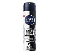 NIVEA MEN Black & White Invisible Original Spray 6 x 150 ml, Desodorante Hombre 72h, Desodorante en spray antitranspirante contra olores, sudor, residuos, irritaciones y manchas en tejidos claros y