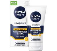 NIVEA MEN Crema facial Sensitive con SPF 15, crema hidratante 24h para piel sensible de hombre, crema facial calmante para aliviar la irritación de la piel (75 ml)