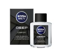 NIVEA MEN Deep Comfort After Shaving Loción antibacteriana de carbón activado para hombre, 100 ml