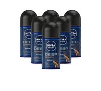 Nivea Men Deep Espresso Roll-On Desodorante Long-Lasting Fresh 72H Protect...