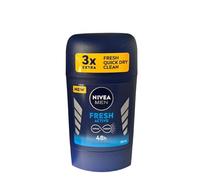Nivea Men Deodorant Stick Anti-Perspirant Fresh Active 48h Protection Longlasting Freshness, 50ml, Pack of 2
