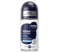 NIVEA MEN - Derma Control Defend - Desodorante Masculino 72H Antitranspirante Axila - Ácido hialurónico y provitamina B5 - Antipicazón - 0 % Alcohol - Todos los tipos de piel - 50 ml
