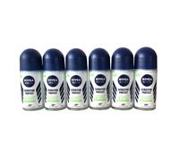 NIVEA MEN - Desodorante en (6 unidades de 50 ml), rodillo antitranspirante para , desodorante con protección de 48 horas