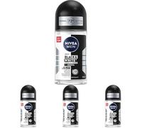 Nivea Men Desodorante redonda Invisible for Black y White Power 50 ml - 1 unidad (Paquete de 4)