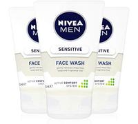 NIVEA Men Face Sensitive Wash 100 ml - Paquete de 3