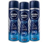 NIVEA Men Fresh Active - Desodorante en spray (3 unidades, 150 ml, 3 unidades)