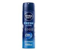 NIVEA Men Fresh Active - Desodorante en spray para hombre, 6 unidades de 150 ml, desodorante para hombre con extractos oceánicos, desodorante antitranspirante para 48 horas de fragancia fresca