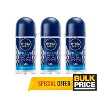 Nivea Men Fresh Active Infini-Fresh Roll-On Desodorante Antibacterial 50 ml...