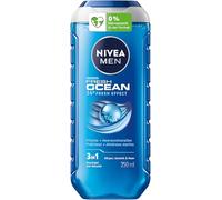 NIVEA MEN Fresh Ocean Gel de Ducha Revitalizante Gel de Ducha con Fragancia Marítima para Hombres, Gel de Ducha con Minerales Marítimos para Cuerpo, Cara y Cabello (250 ml)
