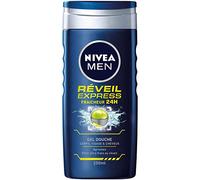Nivea Men Gel de baño Express 3 en 1 para despertar, 250 ml, 1 unidad, el paquete puede variar (Paquete de 6)