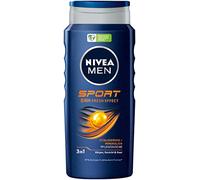 NIVEA MEN Gel de ducha deportivo (400 ml), gel de ducha revitalizante y nutritivo con minerales, ducha refrescante para hombres activos