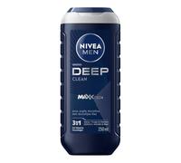 Nivea Men Gel de ducha ducha negro carbón, limpieza en profundidad, 250 ml