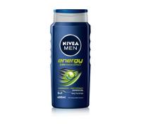 NIVEA MEN Gel de ducha energético (6 x 400 ml), gel de ducha energizante con extracto de menta, NIVEA MEN fuerte con aroma fresco masculino
