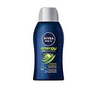 NIVEA MEN Gel de ducha Energy Mini (50 ml), cuidado con pH y aroma revitalizante, crema de ducha con extracto de menta para cuerpo, cara y cabello