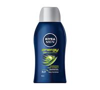 NIVEA MEN Gel de ducha Energy Mini (50 ml), cuidado con pH y aroma revitalizante, crema de ducha con extracto de menta para cuerpo, cara y cabello