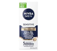 NIVEA MEN Gel facial sensible para la cara y barba de 3 días, 50 ml