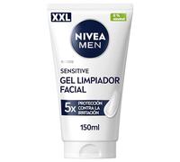 NIVEA MEN Hydrocare Sensitive XXL - Gel Limpiador Facial para Hombre - Limpieza Facial Suave - Vitamina E, Camomila y Provitamina B5-5x Protección Anti Irritación - Piel Sensible - 150 ml