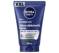 NIVEA MEN Hydrocare XXL - Crema Hidratante Facial - Cuidado Facial para Hombre - 48h de Hidratación - Con Aloe Vera y Provitamina B5-3x Efecto Hidratante - Todo Tipo de Piel - 150 ml