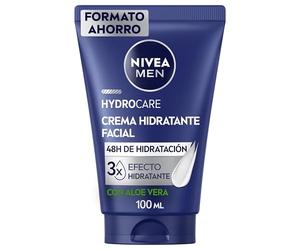 NIVEA MEN Hydrocare XXL - Crema Hidratante Facial - Cuidado Facial para Hombre - 48h de Hidratación - Con Aloe Vera y Provitamina B5-3x Efecto Hidratante - Todo Tipo de Piel - 100 ml