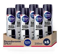 NIVEA MEN Pack ahorro - Black & White Invisible Original Spray Desodorante para hombre 200ml x 6 unidades