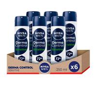 NIVEA MEN Pack ahorro - Desodorante en spray Derma Control Sensitive 250ml x 6 unidades