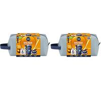 NIVEA MEN Pack Cuidado Completo Neceser, Set de regalo para hombre con crema facial 75 ml + gel de ducha 250 ml + bálsamo after shave100 ml), desodorante spray 200ml (Paquete de 2)