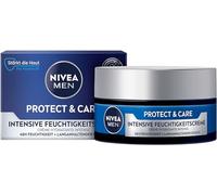 NIVEA MEN Protect & Care Crema hidratante intensiva para el cuidado facial calmante para hombres, crema facial hidratante de 48 horas con aloe vera y vitamina B5 Pro (50 ml)