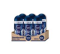 NIVEA Men Protect & Care Roll-On Desodorante antitranspirante 6 x 50 ml, desodorante para hombre con 0% alcohol, desodorante en roll con NIVEA Men Care Complex, regula la transpiración durante 48h