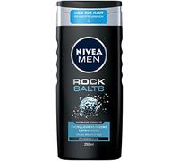 Nivea Men Rock Salts - Gel de ducha (250 ml), refrescante gel de ducha con sales de roca naturales, con pH hipoalergénico para cuerpo, cara y cabello