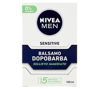 NIVEA MEN Sensitive Bálsamo para después del afeitado Extra suave en paquete de 100 ml, para after shave hombre con extracto de manzanilla y vitamina E, bálsamo para barba para pieles sensibles