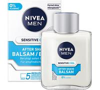 NIVEA MEN Sensitive Cool After Shave Bálsamo en pack de 3 unidades (3 x 100 ml), calmante después del afeitado, cuidado de la piel después del afeitado con extractos de manzanilla y algas