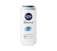 Nivea men - Sensitive, gel de ducha, pack de 6 (6x 250 ml) | Gel de ducha limpiador para hombres con extracto de bambú, gel de ducha para cuerpo, cara y cabello, limpia suavemente