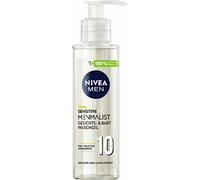NIVEA MEN Sensitive Pro Menmalist Gel de lavado (200 ml), gel de lavado facial y barba para hombres con 10 ingredientes seleccionados, crema de lavado suave con un pH de 5,0