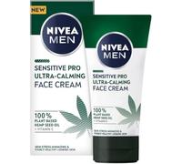 NIVEA MEN Sensitive Pro Ultra-Calming Crema Facial Hidratante (1 x 75 ml), crema de cara para reducir los signos de estrés, crema de cuidado facial para hombre