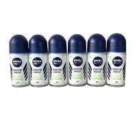 NIVEA MEN Sensitive Protect - Desodorante en roll-on (6 unidades de 50 ml), rodillo antitranspirante para pieles sensibles, desodorante con protección de 48 horas