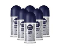 Nivea Men Silver Protect Roll-On Desodorante Antibacterial 48H Protección Paq...