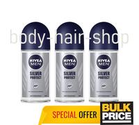 Nivea Men Silver Protect Roll-On Desodorante Antibacterial 48H Protección Paq...