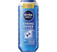 Nivea Men Strong Power Champú 250 ml | Champú para hombre con minerales marinos, fortalece el cabello débil y plano, vegano