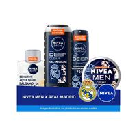 NIVEA MEN x REAL MADRID Edición limitada - Contiene Desodorante Deep Darkwood 150ml + Gel de ducha Deep 500ml + After Shave Sensitive 100ml + Nivea Men Creme 150ml