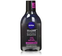 NIVEA MicellAIR Expert Micellar Waterproof (400 ml), removedor de maquillaje de agua micelar de grado profesional, limpiador facial deja la piel sin residuos grasos