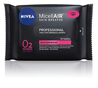 NIVEA MicellAIR Professional Toallitas Desmaquilladoras, toallitas de limpieza facial, desmaquillador de ojos y rostro para todo tipo de piel - 1 x 20 uds