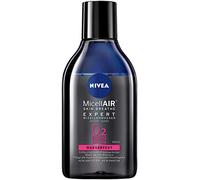 NIVEA MicellAIR Skin Breathe Expert Agua Micelar Waterproof en pack de 2 (2 x 400 ml), agua de limpieza de micelas para maquillaje impermeable, mayor absorción de oxígeno de la piel mediante