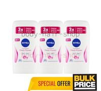 NIVEA Extra Fresh Gentle - Desodorante en barra para mujer, con fórmula floral sin alcohol etílico, paquete de 2, 2 x 50 ml