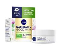 NIVEA NATURALLY GOOD Cuidado de día antiedad con extracto de bardana Pot (1 x 50 ml), crema hidratante para todas las pieles, incluso pieles sensibles, crema hidratante 24 horas para la cara
