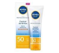 Nivea Protección Facial UV Control de Brillos con Color Tono Medio, 50 ml
