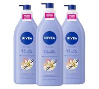Nivea NIVEA Vaniglia e olio di Mandorle Infuso Body Lotion - rapido assorbimento 24 ore di umidità per pelle secca - 16.9 Oz. (Pacchetto di 3)